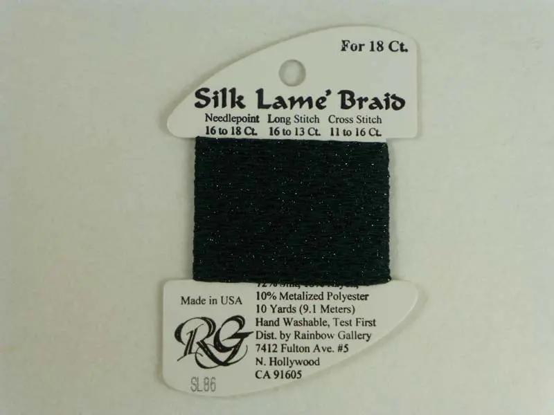 Silk Lame Braid Sl86 Deep Forest 1