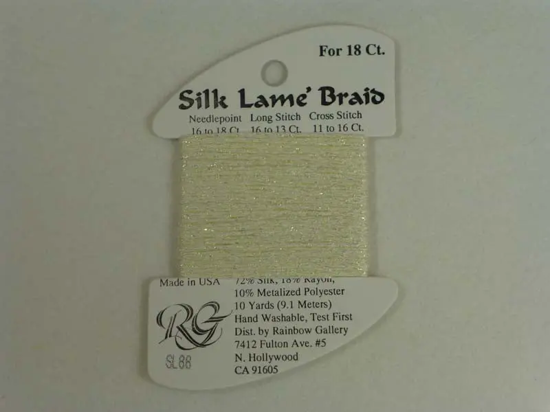 Silk Lame Braid Sl88 Lemon Lite 1