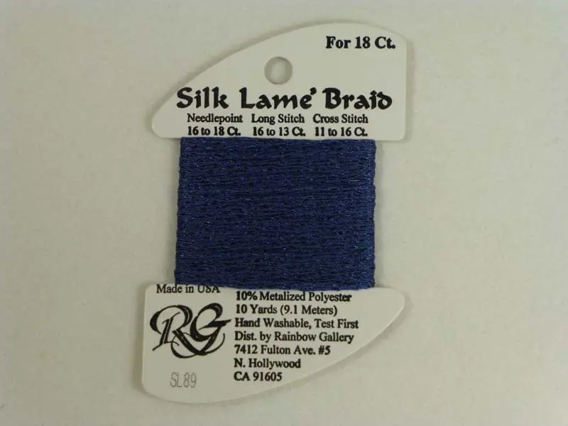 Silk Lame Braid Sl89 Blue Jeans 1