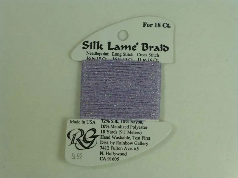 Silk Lame Braid Sl92 Lite Lilac 1