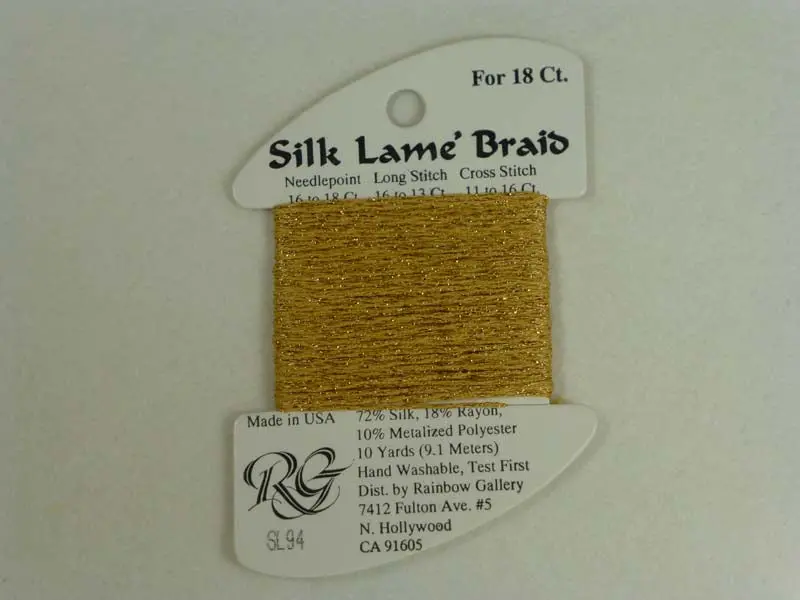 Silk Lame Braid Sl94 True Gold 1