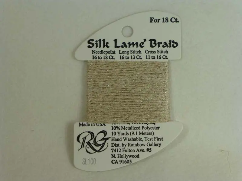 Silk Lame Braid Sl100 Sand 1