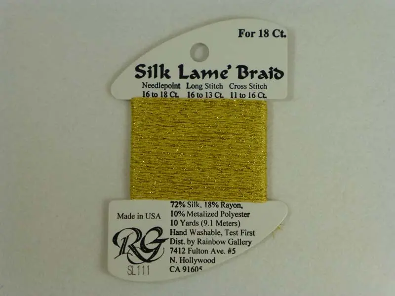 Silk Lame Braid Sl111 Chardonnay 1