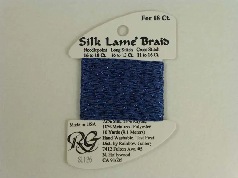 Silk Lame Braid Sl125 Denim 1