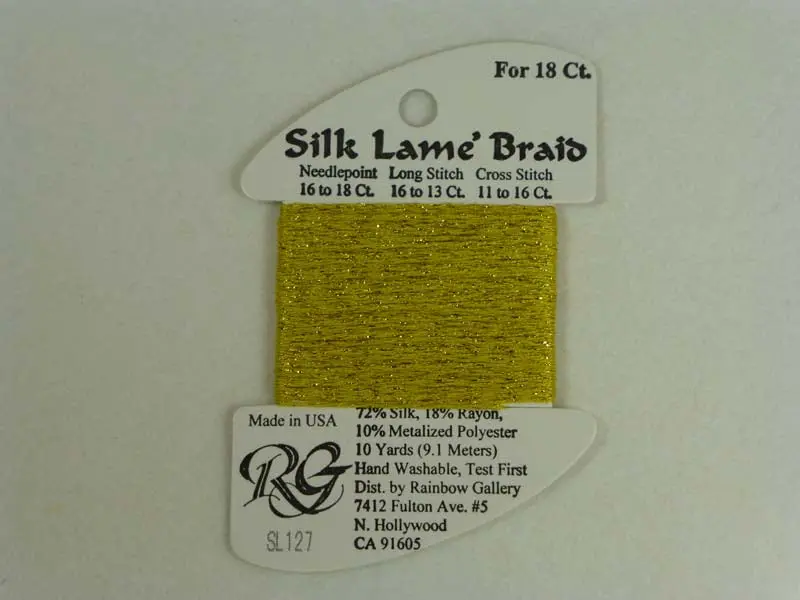 Silk Lame Braid Sl127 Golden Yarrow 1