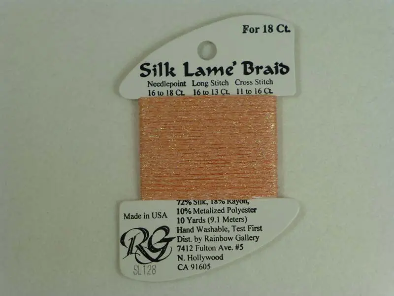 Silk Lame Braid Sl128 Crab Bisque 1