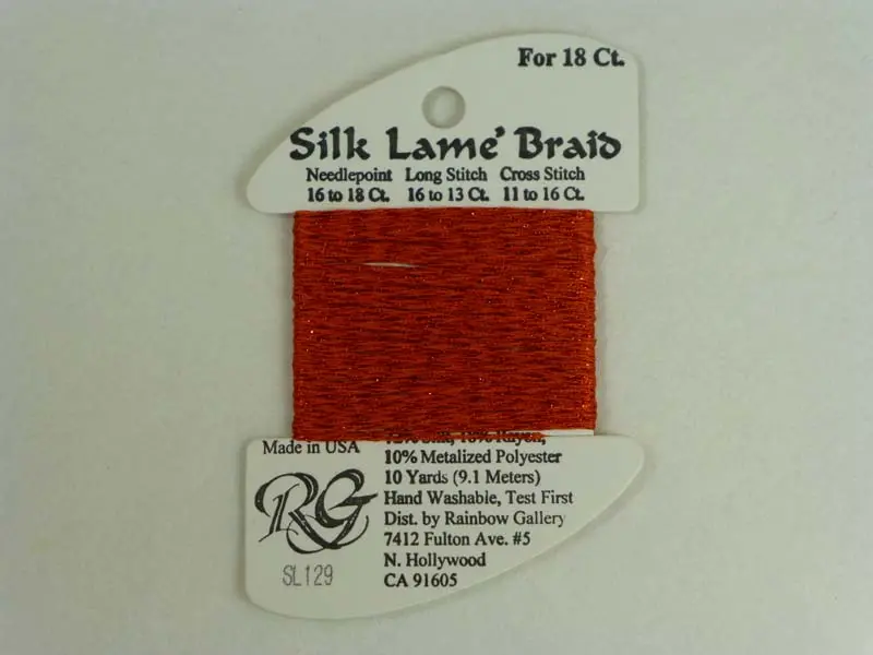 Silk Lame Braid Sl129 Tabasco 1