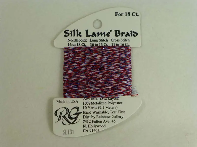 Silk Lame Braid Sl131 Fourth Of July 1