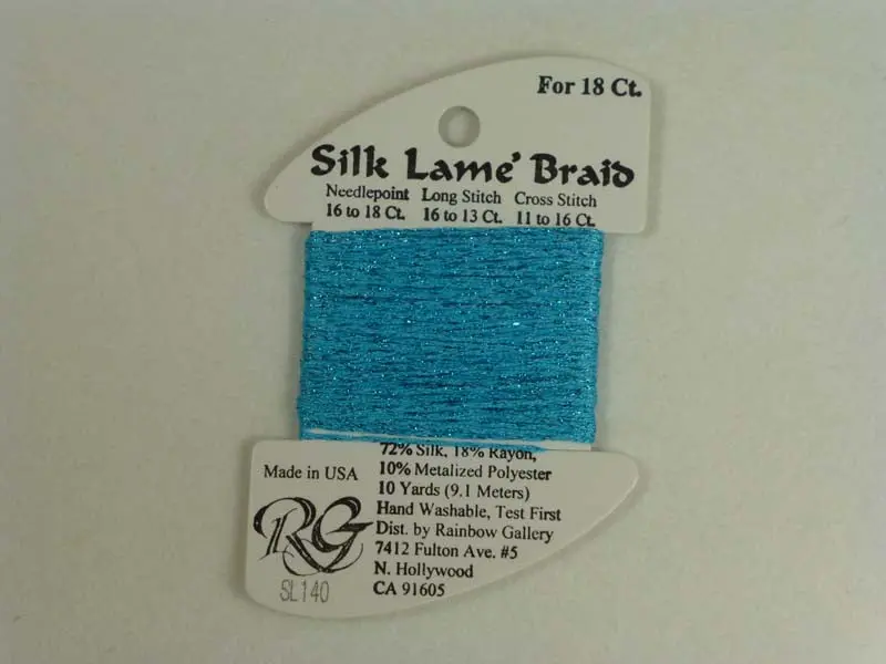 Silk Lame Braid Sl140 Jamacian Sea 1