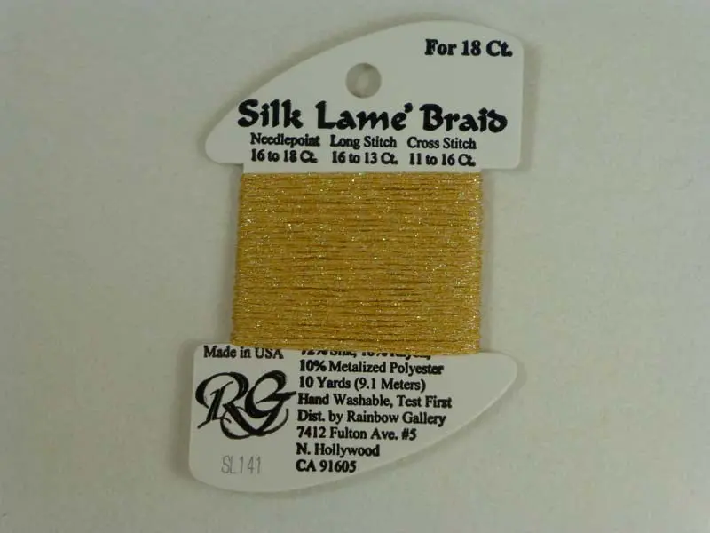 Silk Lame Braid Sl141 Pineapple 1