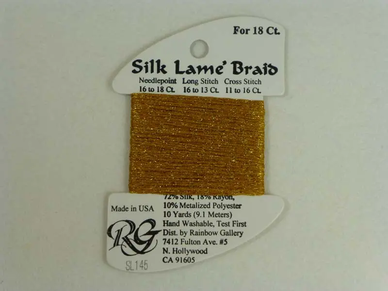 Silk Lame Braid Sl145 Fool's Gold 1