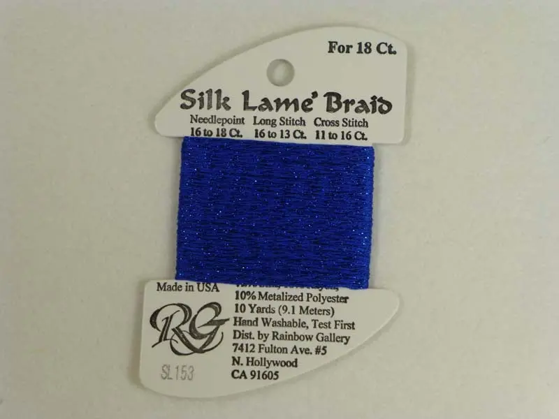 Silk Lame Braid Sl153 Classic Blue #2 1