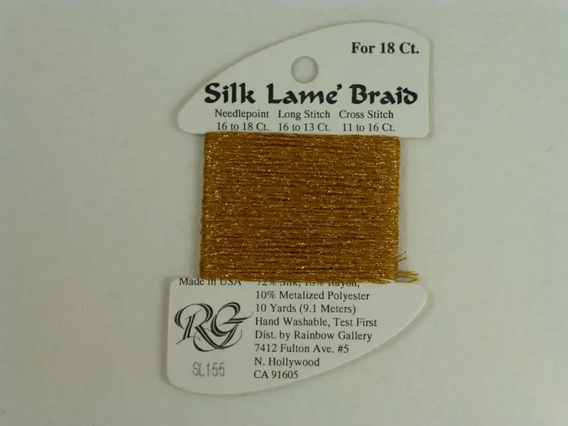 Silk Lame Braid Sl155 Harvest Gold 1