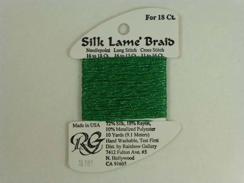 Silk Lame Braid Sl161 Juniper 1