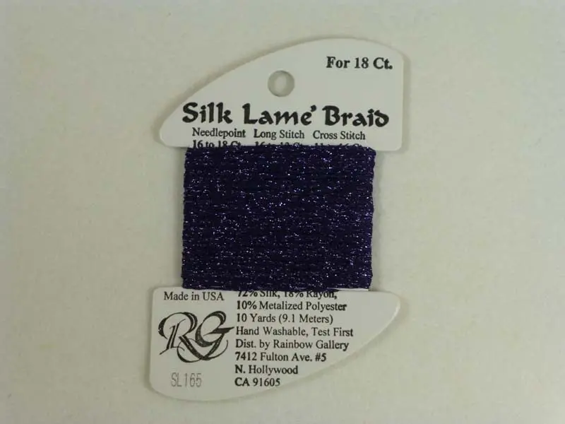 Silk Lame Braid Sl165 Dark Wisteria 1