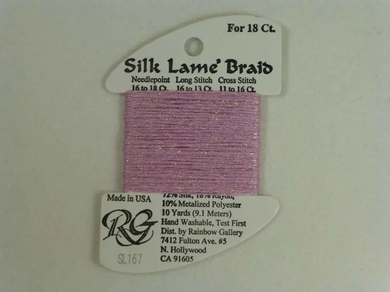 Silk Lame Braid Sl167 Pink Lady 1