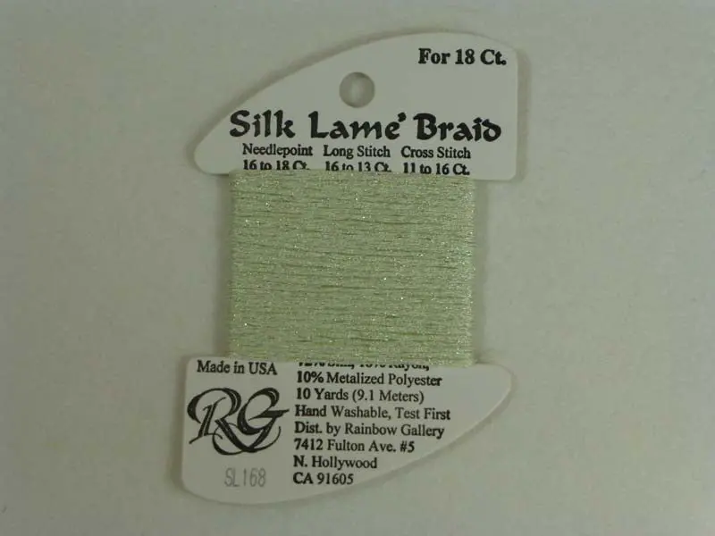 Silk Lame Braid Sl168 Seafoam 1