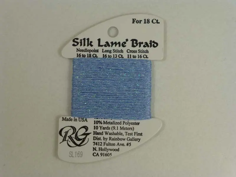 Silk Lame Braid Sl169 Blue Bell 1