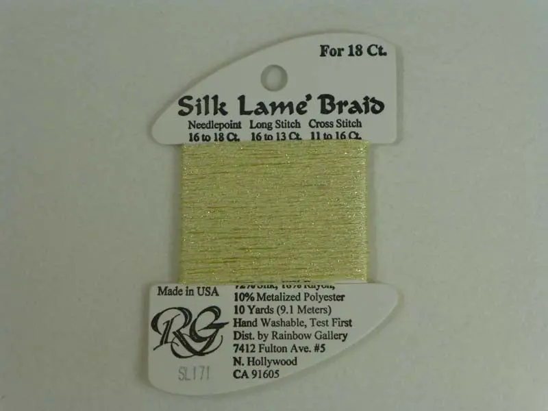 Silk Lame Braid Sl171 Mellow Yellow 1
