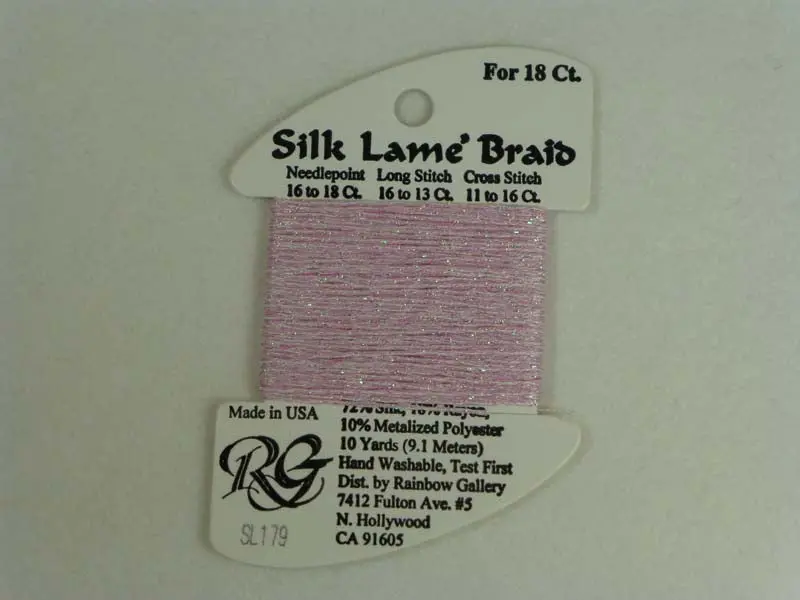 Silk Lame Braid Sl179 Cotton Candy 1