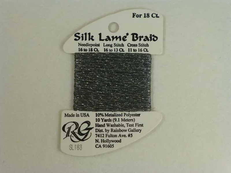 Silk Lame Braid Sl183 Grey Stone 1