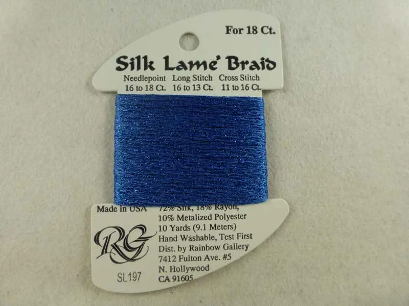 Silk Lame Braid Sl197 Star Sapphire 1