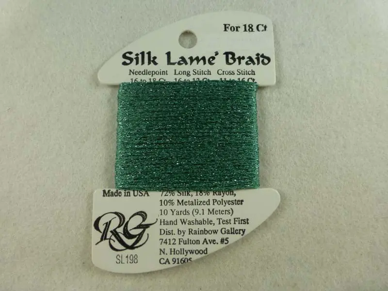 Silk Lame Braid Sl198 Wasabi 1