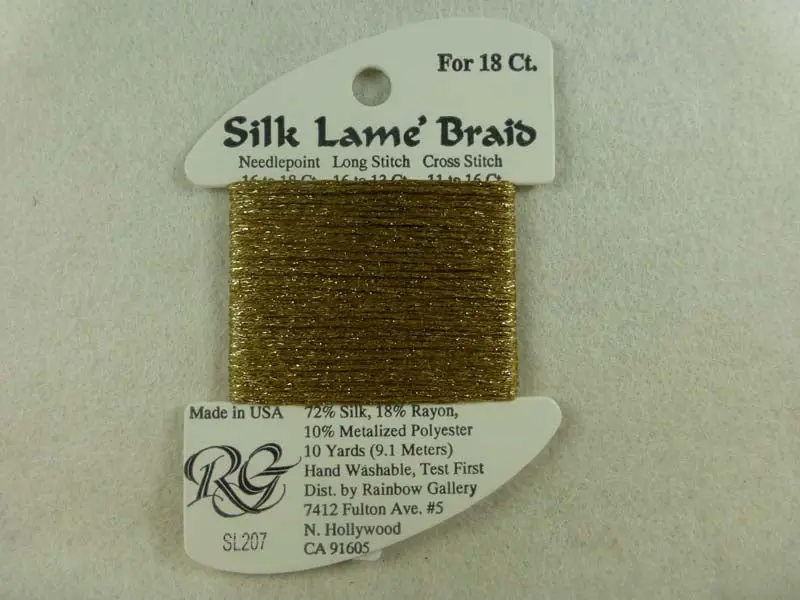 Silk Lame Braid Sl207 Prairie Dust 1