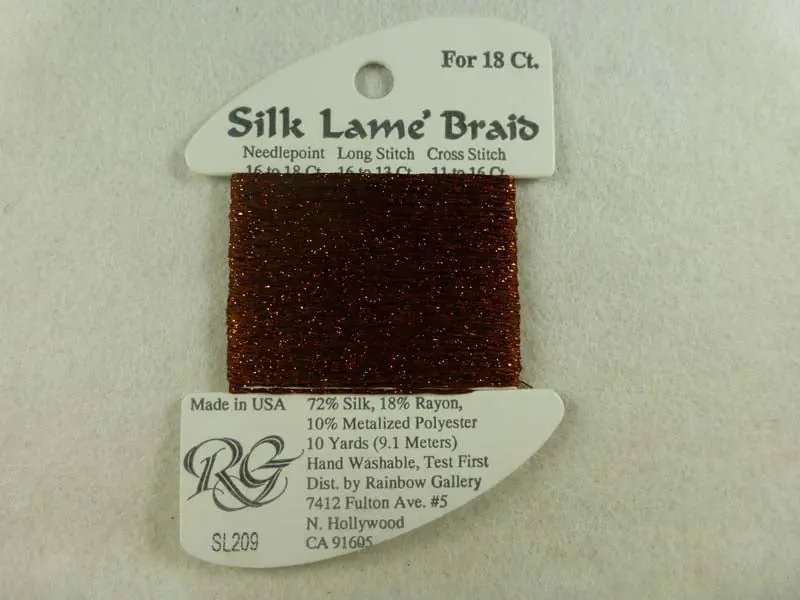 Silk Lame Braid Sl209 Ginger Bread 1