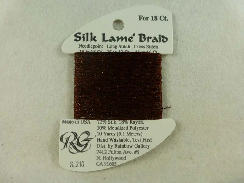 Silk Lame Braid Sl210  Cappuccino 1