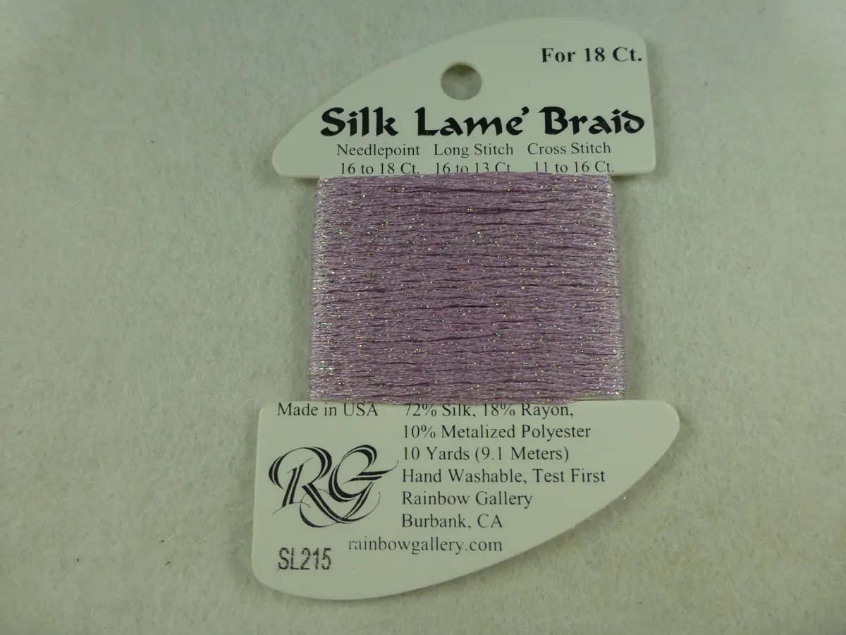 Silk Lame Braid Sl215 Soft Amethyst 1