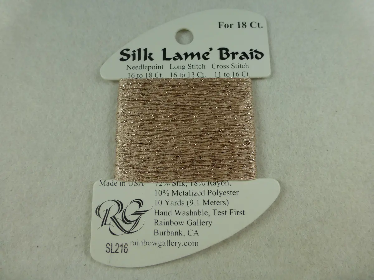 Silk Lame Braid Sl216 Touch Of Tan 1