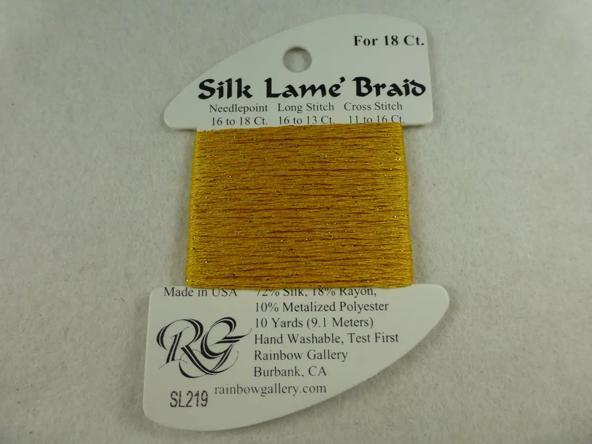 Silk Lame Braid Sl219 Sunset Gold 1