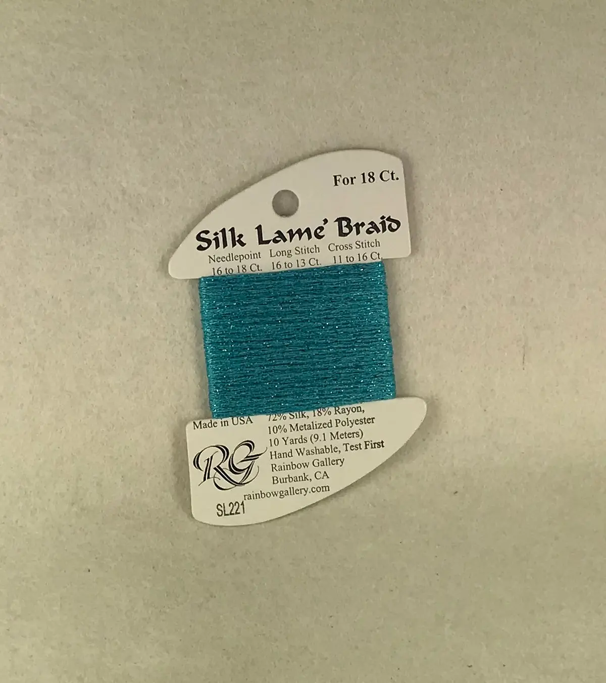Silk Lame Braid Sl221 Capri Breeze 1
