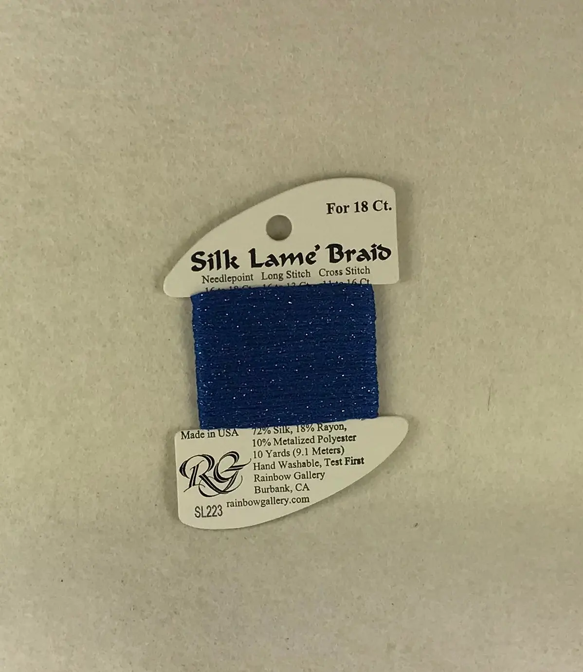 Silk Lame Braid Sl223 Crystal Blue 1