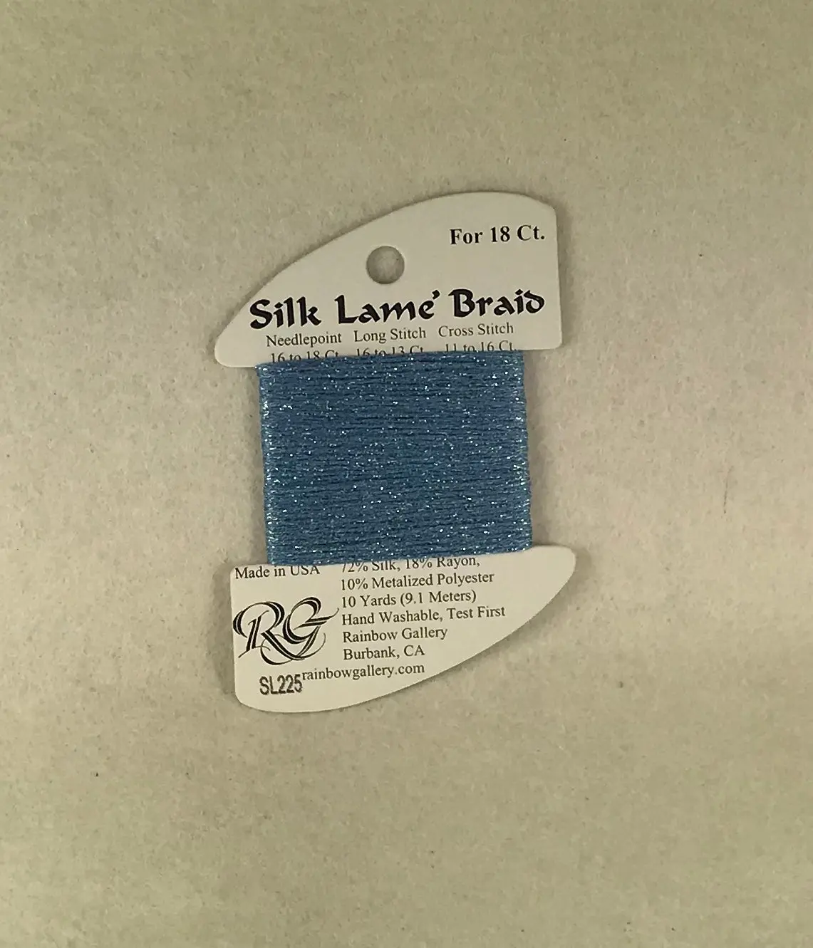 Silk Lame Braid Sl225 Forever Blue 1