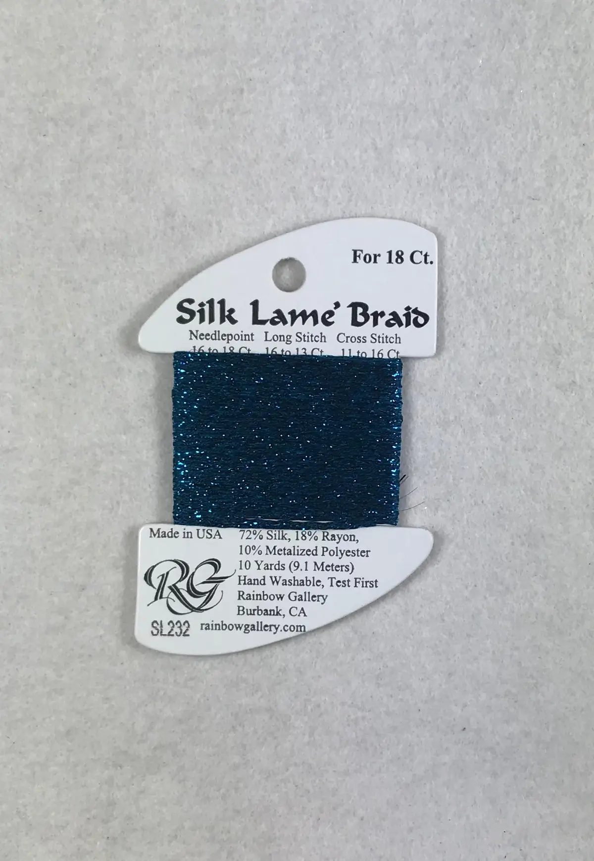 Silk Lame Braid Sl232 Maui Blue 1