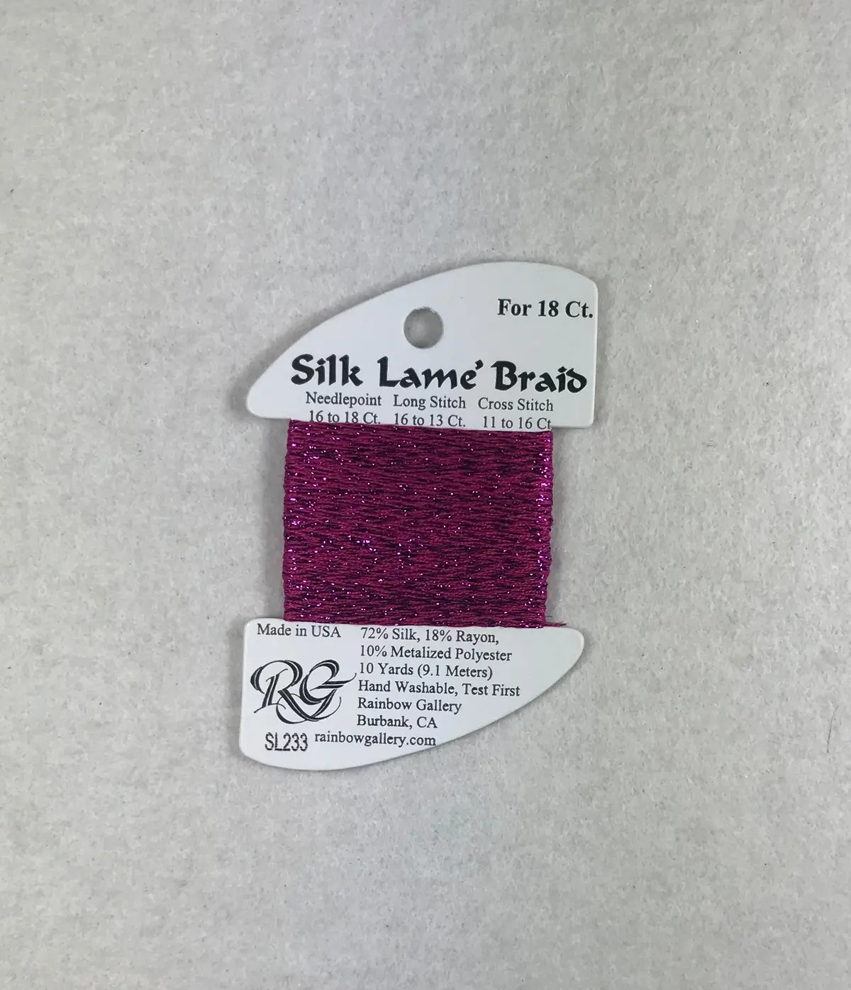 Silk Lame Braid Sl233 Festival Fuchsia 1