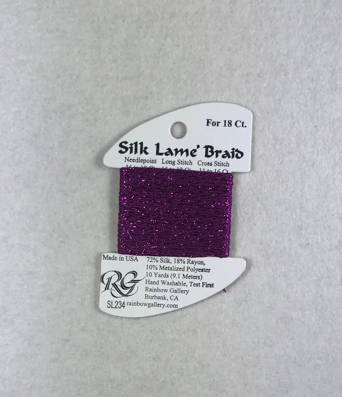 Silk Lame Braid Sl234 Striking Purple 1