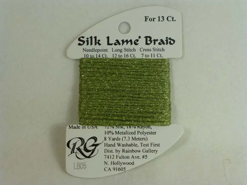 Silk Lame Braid Lb05 Avocado 1