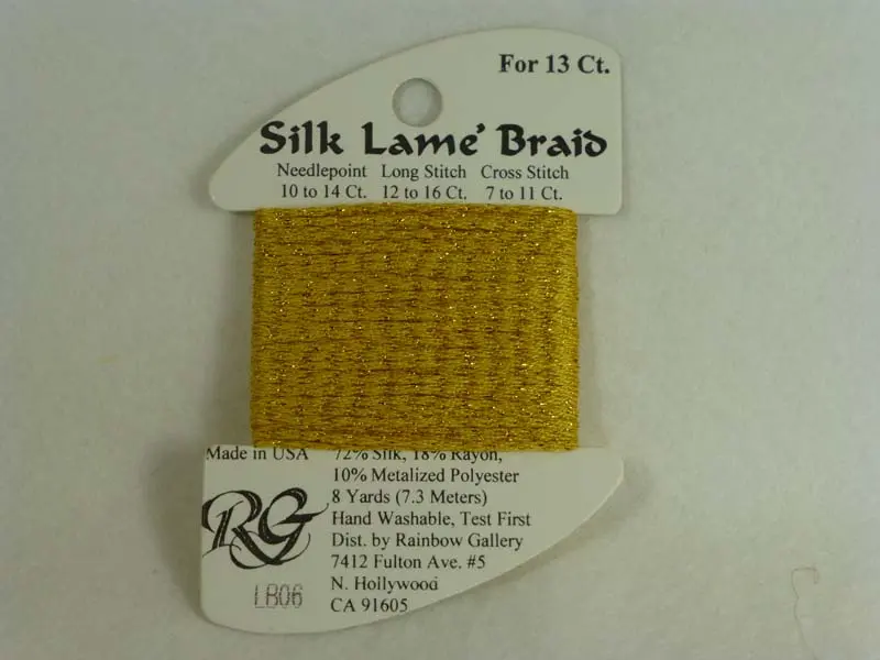 Silk Lame Braid Lb06 Gold 1