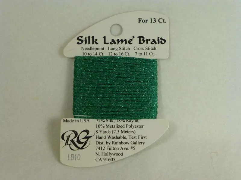Silk Lame Braid Lb10 Green 1