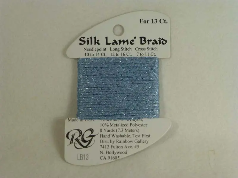Silk Lame Braid Lb13 Sky Blue 1