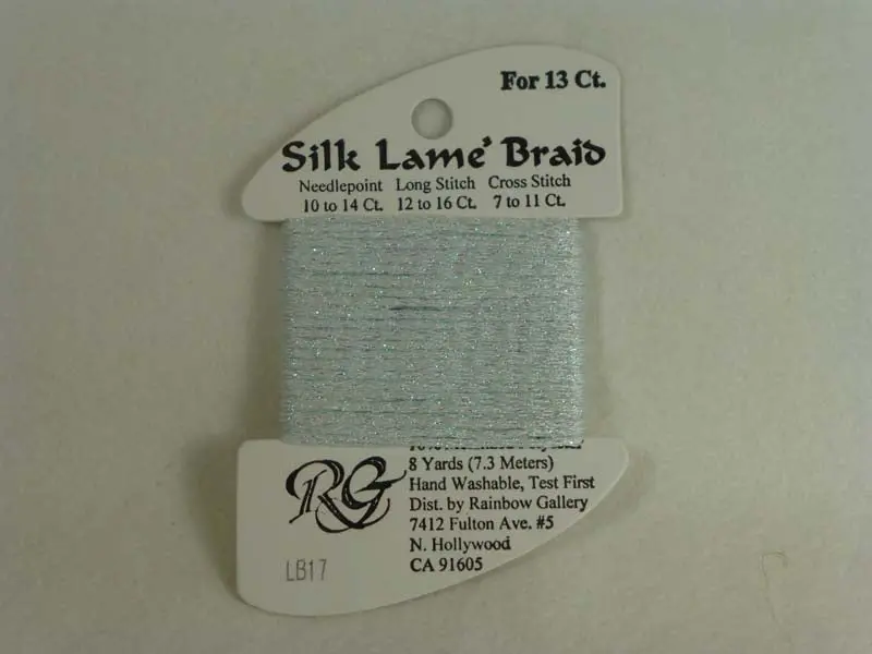 Silk Lame Braid Lb17 Lite Surf Blue 1