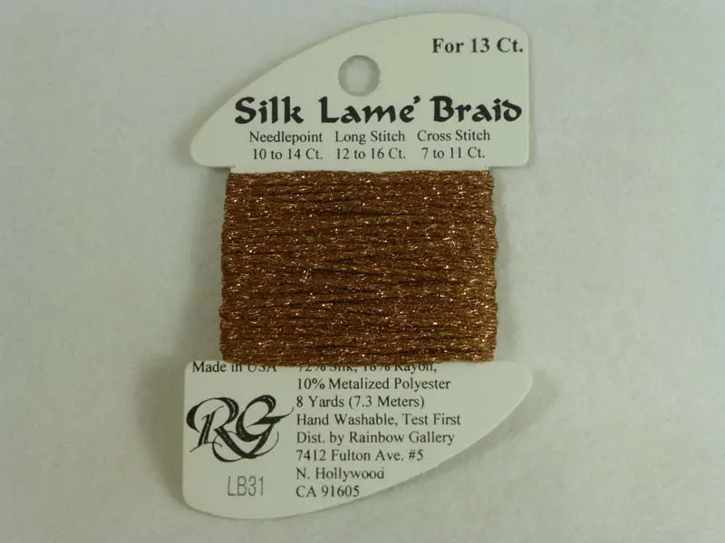Silk Lame Braid Lb31 Copper 1