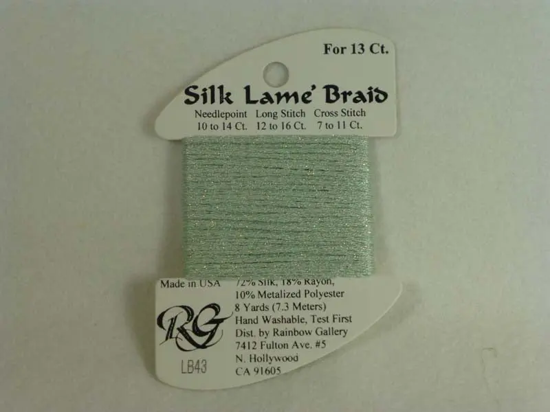 Silk Lame Braid Lb43 Lite Mint 1