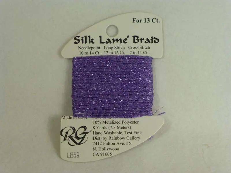 Silk Lame Braid Lb59 Liliac 1