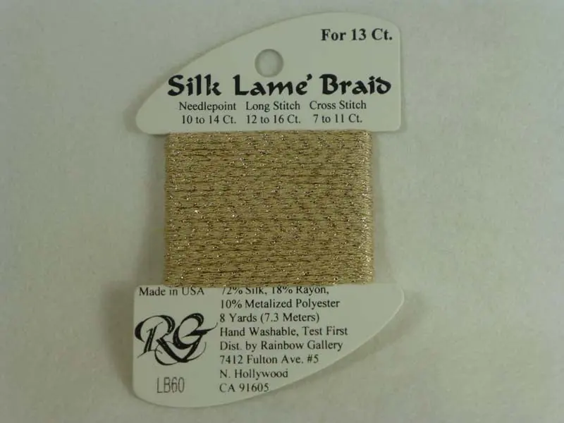 Silk Lame Braid Lb60 Camel 1