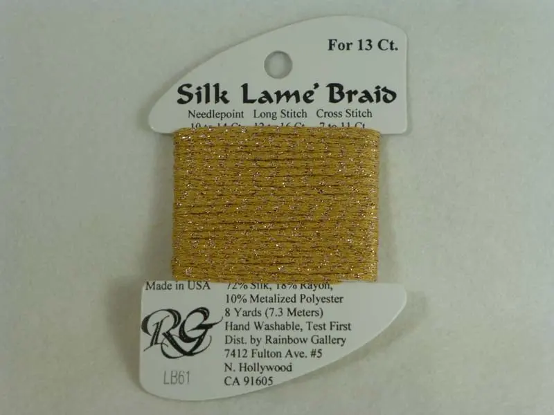 Silk Lame Braid Lb61 Sand Gold 1