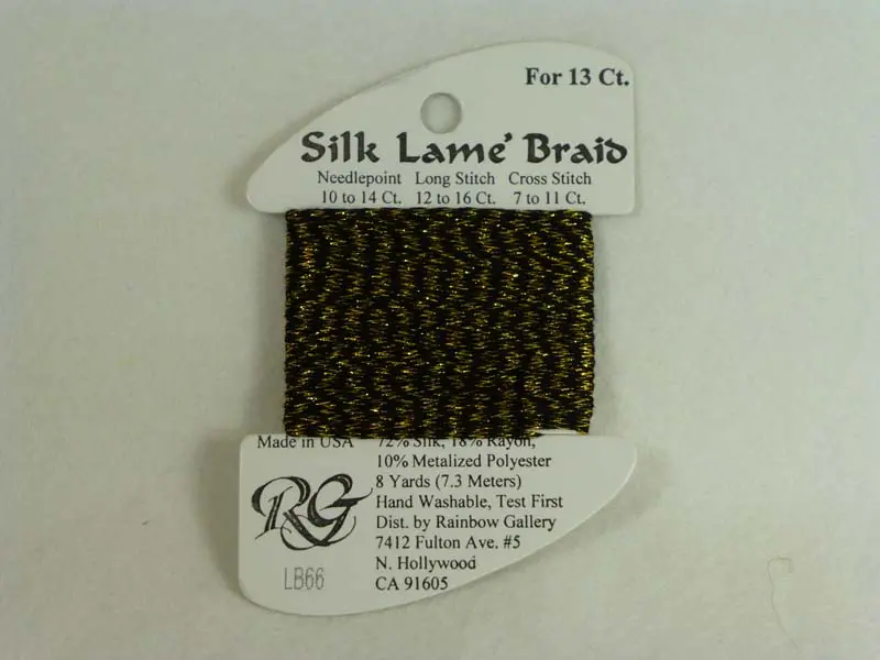 Silk Lame Braid Lb66 Antique Gold 1
